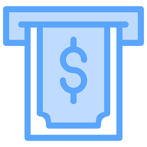 Withdrawal Generic Blue icon