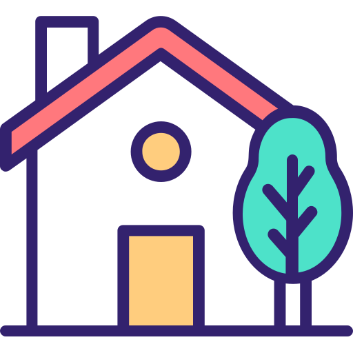 그린 하우스 Generic Outline Color icon