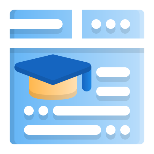 educación en línea Generic Flat Gradient icono