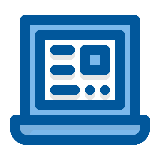 computer portatile Generic Blue icona