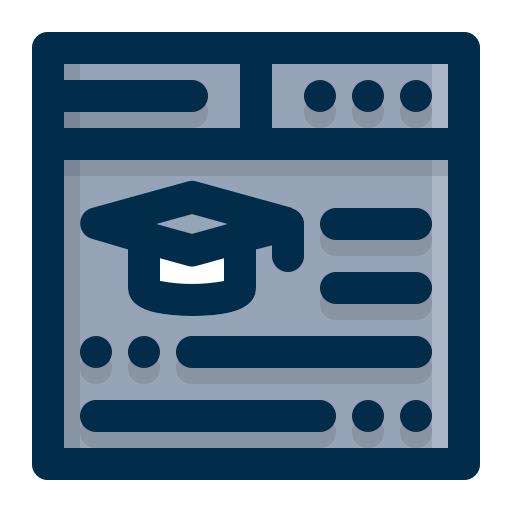 オンライン教育 Generic Grey icon