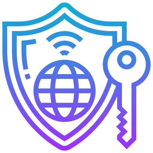인터넷 보안 Meticulous Gradient icon