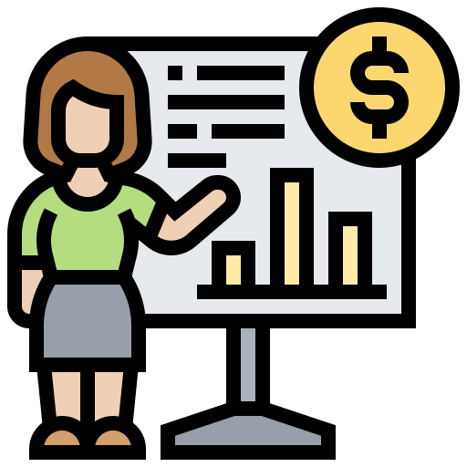 informe financiero Meticulous Lineal Color icono