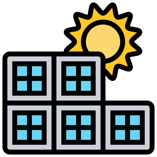 Solar panels Meticulous Lineal Color icon