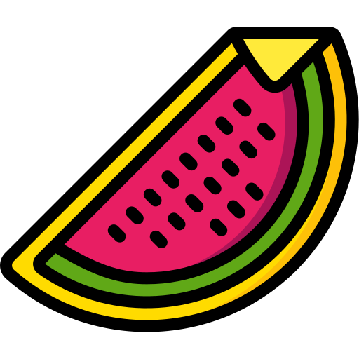 wassermelone Basic Miscellany Lineal Color icon