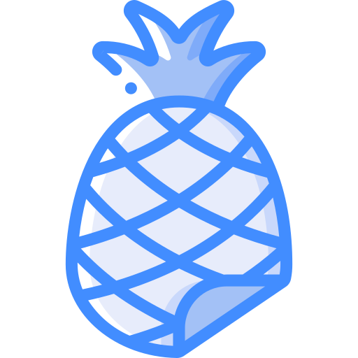 ananas Basic Miscellany Blue Icône