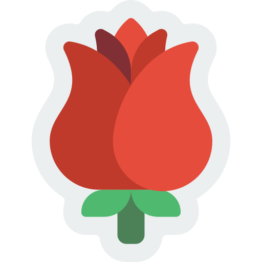 Rose Basic Miscellany Flat icon