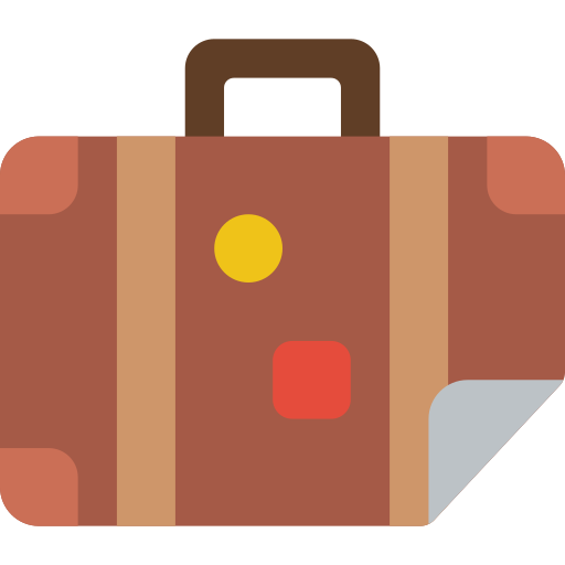 Briefcase Basic Miscellany Flat icon