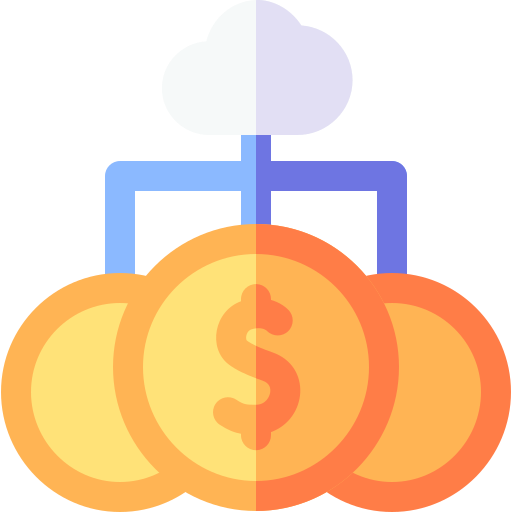 bankowość w chmurze Basic Rounded Flat ikona