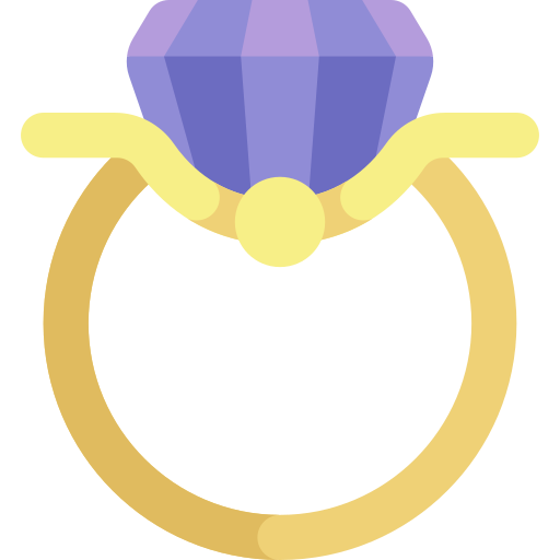 anillo Kawaii Flat icono