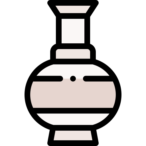 Vase Detailed Rounded Lineal color icon