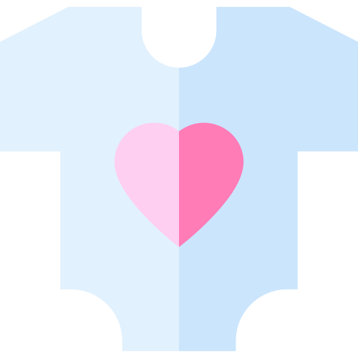 Baby clothes Basic Straight Flat icon