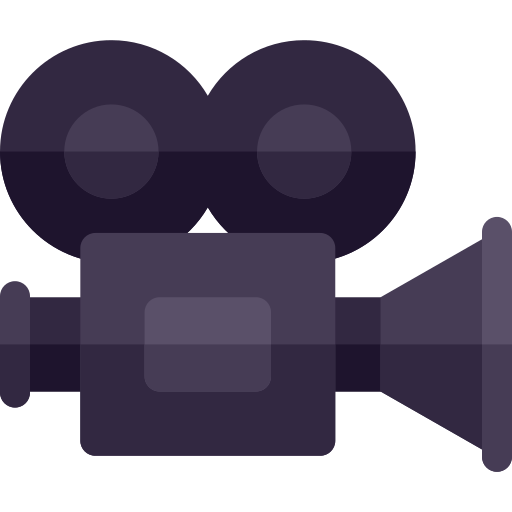 videokamera Basic Rounded Flat icon