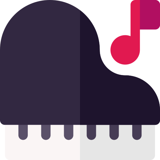 ピアノ Basic Rounded Flat icon