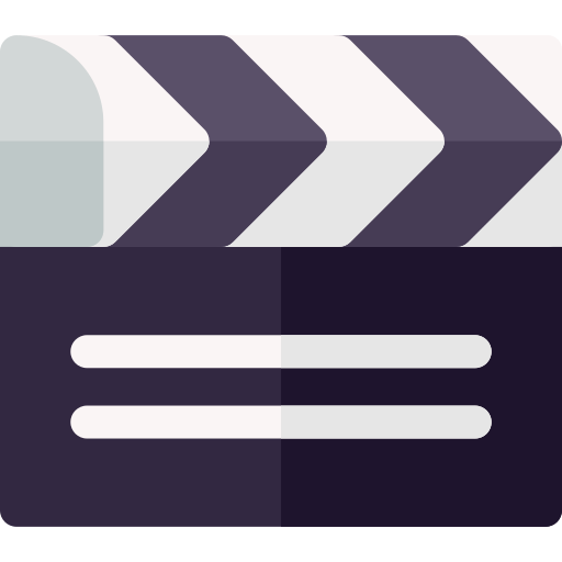 clapperboard Basic Rounded Flat icon