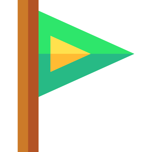 vlag Basic Straight Flat icoon