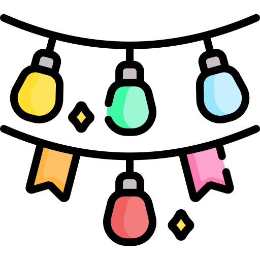 bombillas Special Lineal color icono
