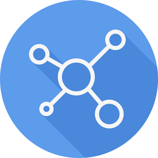 Networking Cursor creative Flat Circular icon