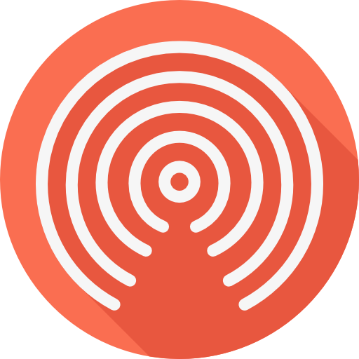 wifi Cursor creative Flat Circular icoon