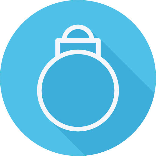 Bauble Cursor creative Flat Circular icon