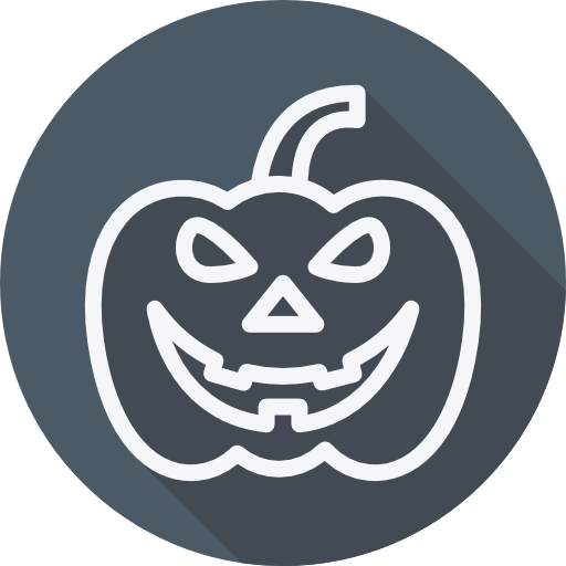 Pumpkin Cursor creative Flat Circular icon