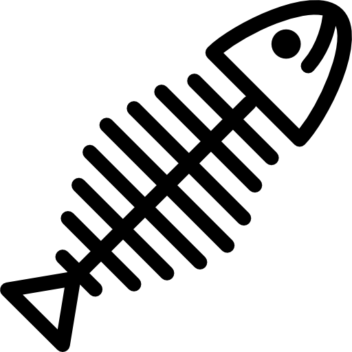 espinha de peixe Cursor creative Lineal Ícone