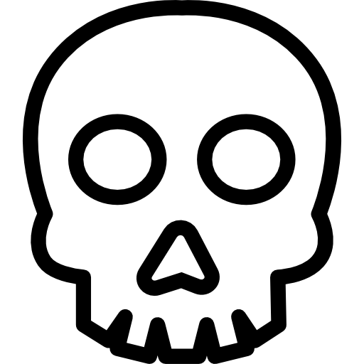cráneo Cursor creative Lineal icono