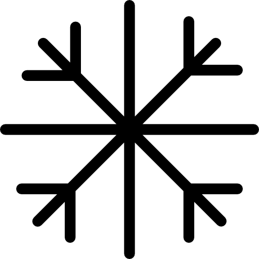 copo de nieve Cursor creative Lineal icono