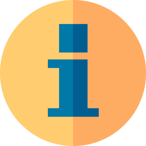 Info sign Basic Straight Flat icon
