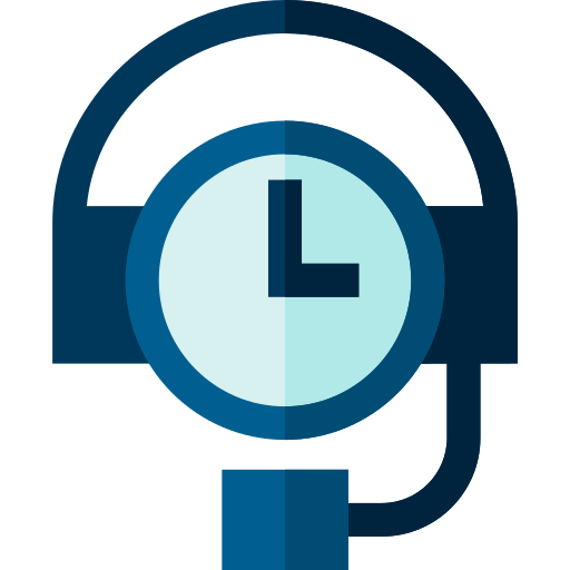 24 hours support Basic Straight Flat icon