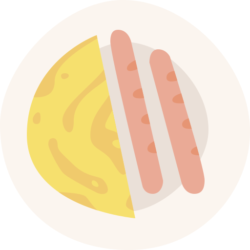 tortilla Cartoon Flat icono