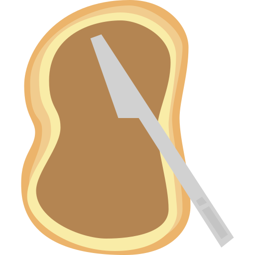 nutella Cartoon Flat icoon