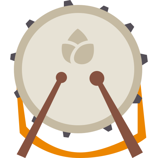 ドラム Cartoon Flat icon
