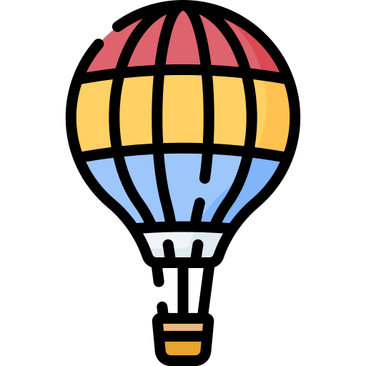 Hot air balloon Special Lineal color icon