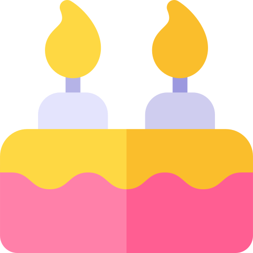 Birthday cake Basic Rounded Flat icon