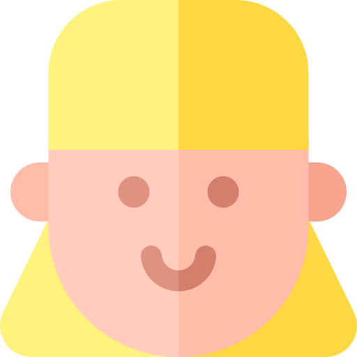 소녀 Basic Rounded Flat icon
