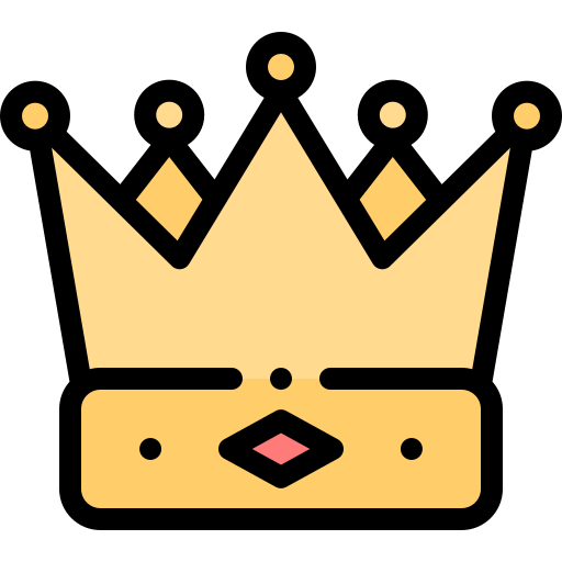 Queen Detailed Rounded Lineal color icon