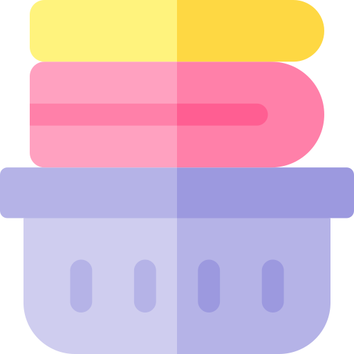 wäschekorb Basic Rounded Flat icon