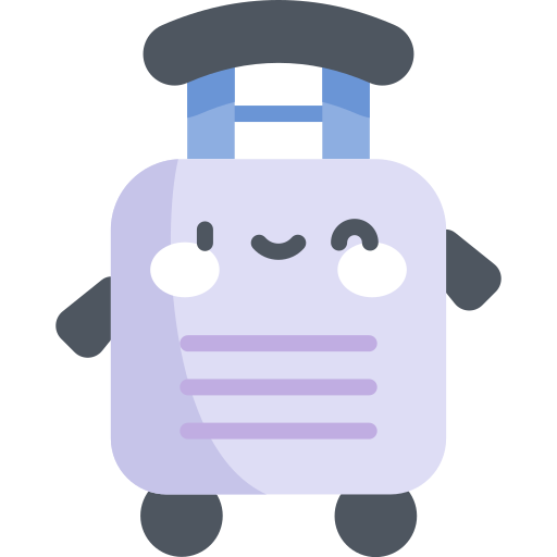bagage Kawaii Flat icoon