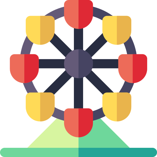 grande roue Basic Rounded Flat Icône