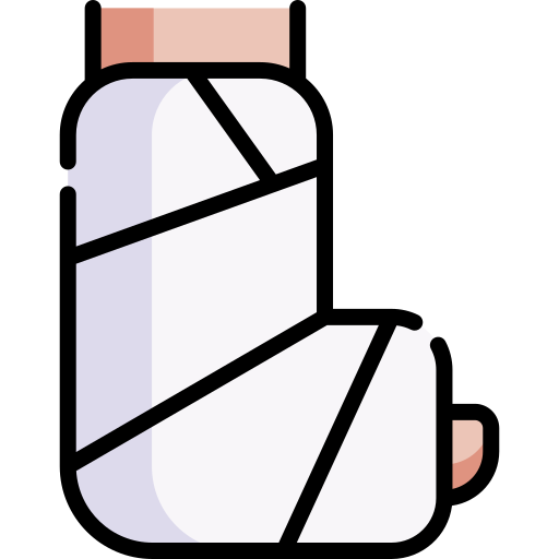 pierna rota Special Lineal color icono