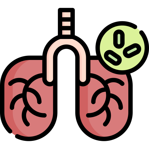 zapalenie płuc Special Lineal color ikona