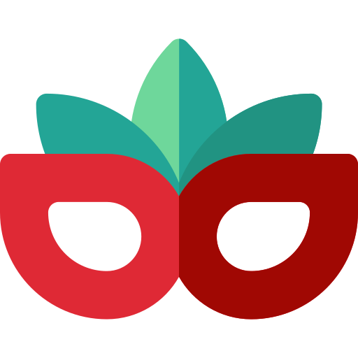 maschera di carnevale Basic Rounded Flat icona