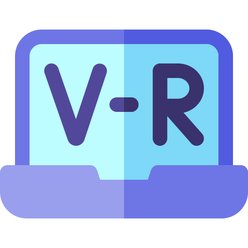 virtuele realiteit Basic Rounded Flat icoon