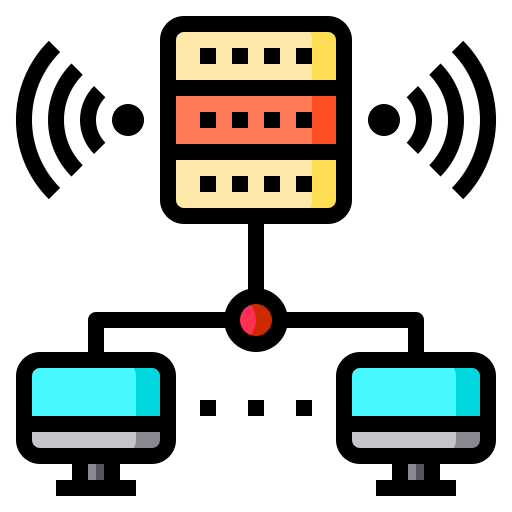 servidor Catkuro Lineal Color icono