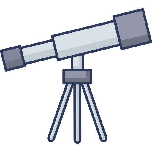 Telescope Dinosoft Lineal Color icon