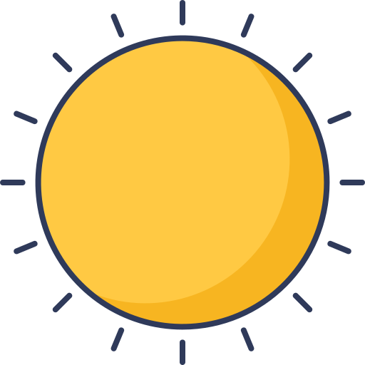 słońce Dinosoft Lineal Color ikona