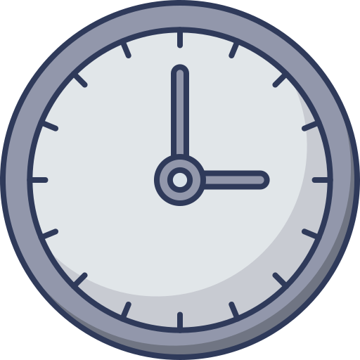 Clock Dinosoft Lineal Color icon