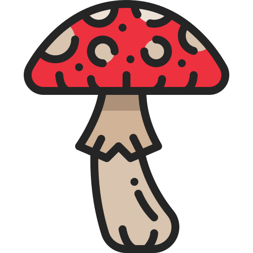 Toadstool Generic Outline Color icon