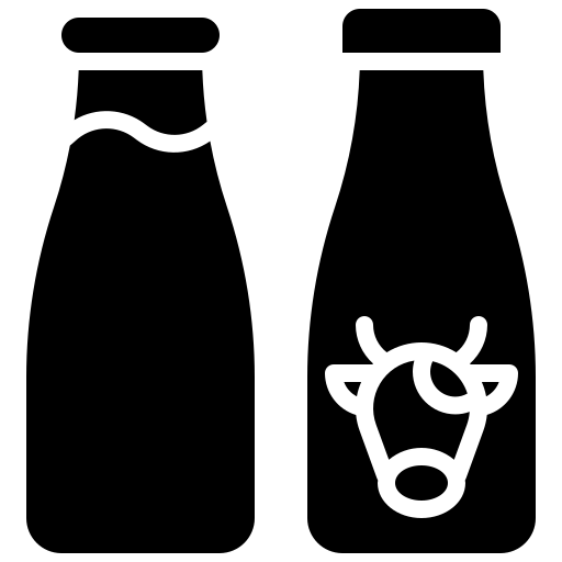 bouteille de lait Generic Glyph Icône